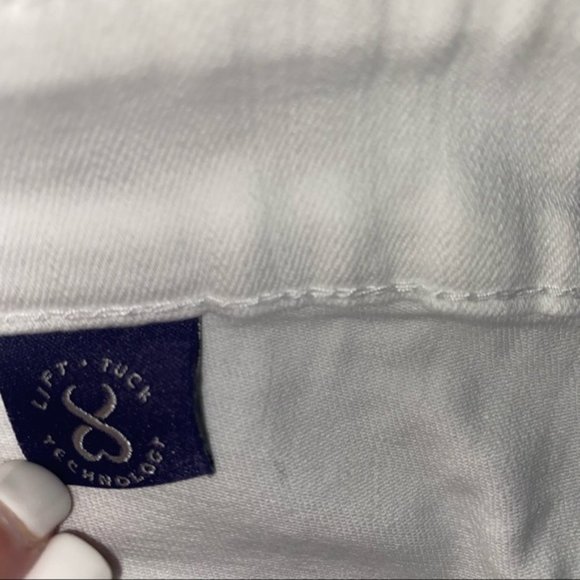 NYDJ Straight Ankle White Denim 10 - Picture 4 of 6